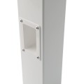 2" x 3 1/2" x 4" Vinyl Fence Gate Socket (White) - LMT 1128-WHITE (shown installed)