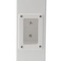 2" x 3 1/2" x 4" Vinyl Fence Gate Socket (White) - LMT 1128-WHITE (shown installed)