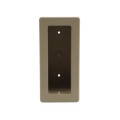 2" x 6" x 4" Pocket Rail Vinyl Fence Gate Socket (Almond) - LMT 1129-ALMOND