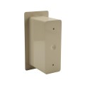 2" x 6" x 4" Pocket Rail Vinyl Fence Gate Socket (Almond) - LMT 1129-ALMOND