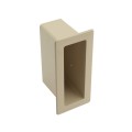 2" x 6" x 4" Pocket Rail Vinyl Fence Gate Socket (Almond) - LMT 1129-ALMOND