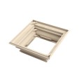 LMT 4" Sq. Federation Two-Piece Vinyl Post Skirt for Vinyl Fence Posts (Khaki) - 1137-KHAKI