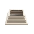 LMT 4" Sq. Federation Two-Piece Vinyl Post Skirt for Vinyl Fence Posts (Khaki) - 1137-KHAKI