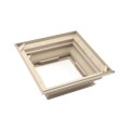 LMT 4" Sq. Federation Two-Piece Vinyl Post Skirt for Vinyl Fence Posts (Khaki) - 1137-KHAKI