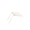 LMT 5" Sq. Federation Two-Piece Vinyl Post Skirt for Vinyl Fence Posts (White) - 1138-WHITE