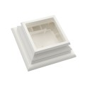 LMT 1139W 4" x 4" Federation Vinyl Post Cap - White