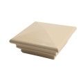 LMT 1140NA 5" x 5" Federation Vinyl Post Cap - Almond