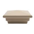 LMT 1140NA 5" x 5" Federation Vinyl Post Cap - Almond