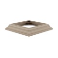LMT 4" Sq. Traditional Two-Piece Vinyl Post Skirt for Vinyl Fence Posts (Khaki) - 1156-KHAKI