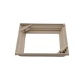 LMT 4" Sq. Traditional Two-Piece Vinyl Post Skirt for Vinyl Fence Posts (Khaki) - 1156-KHAKI