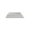 LMT 4" Sq. Traditional Two-Piece Vinyl Post Skirt for Vinyl Fence Posts (White) - 1156-WHITE