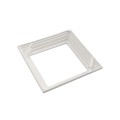 LMT 4" Sq. Traditional Two-Piece Vinyl Post Skirt for Vinyl Fence Posts (White) - 1156-WHITE
