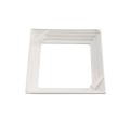 LMT 4" Sq. Traditional Two-Piece Vinyl Post Skirt for Vinyl Fence Posts (White) - 1156-WHITE