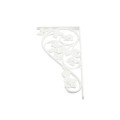 LMT 1161-WHITE Rose Vinyl Scroll - Medium Decorative Insert - White (GeneralUse)
