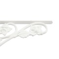 LMT 1161-WHITE Rose Vinyl Scroll - Medium Decorative Insert - White (GeneralUse)
