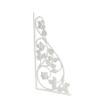 LMT 1161-WHITE Rose Vinyl Scroll - Medium Decorative Insert - White (GeneralUse)