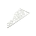 LMT 1161-WHITE Rose Vinyl Scroll - Medium Decorative Insert - White (GeneralUse)