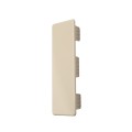 LMT 2" x 6" (1.750" x 5.738" ID) Internal Ribbed Rail Vinyl End Cap for Vinyl Fence Rails (Almond) - 1170B-ALMOND (EndCaps)