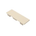 LMT 2" x 6" (1.750" x 5.738" ID) Internal Ribbed Rail Vinyl End Cap for Vinyl Fence Rails (Almond) - 1170B-ALMOND (EndCaps)