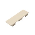 LMT 2" x 6" (1.750" x 5.738" ID) Internal Ribbed Rail Vinyl End Cap for Vinyl Fence Rails (Almond) - 1170B-ALMOND (EndCaps)
