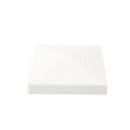 LMT 1171W 6 1/2" x 6 1/2" Horse Vinyl Post Cap (Long Lip) - White