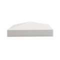 LMT 1171W 6 1/2" x 6 1/2" Horse Vinyl Post Cap (Long Lip) - White
