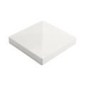 LMT 1171W 6 1/2" x 6 1/2" Horse Vinyl Post Cap (Long Lip) - White