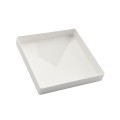 LMT 1171W 6 1/2" x 6 1/2" Horse Vinyl Post Cap (Long Lip) - White