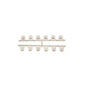LMT Standard Bracket Kit Strip of 12 Vinyl Fence Plastic Hole Plugs (Almond) - 1181-ALMOND (GeneralUse)