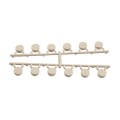 LMT Standard Bracket Kit Strip of 12 Vinyl Fence Plastic Hole Plugs (Almond) - 1181-ALMOND (GeneralUse)