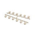 LMT Standard Bracket Kit Strip of 12 Vinyl Fence Plastic Hole Plugs (Almond) - 1181-ALMOND (GeneralUse)