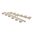 LMT Standard Bracket Kit Strip of 12 Vinyl Fence Plastic Hole Plugs (Almond) - 1181-ALMOND (GeneralUse)