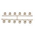 LMT Standard Bracket Kit Strip of 12 Vinyl Fence Plastic Hole Plugs (Almond) - 1181-ALMOND (GeneralUse)