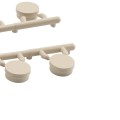 LMT Standard Bracket Kit Strip of 12 Vinyl Fence Plastic Hole Plugs (Almond) - 1181-ALMOND (GeneralUse)