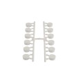 LMT Standard Bracket Kit Strip of 12 Vinyl Fence Plastic Hole Plugs (White) - 1181-WHITE