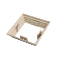 LMT 4" Sq. One-Piece Nantucket Vinyl Post Skirt for Vinyl Fence Posts (Almond) - 1232-ALMOND (PostSkirt)