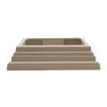 LMT 4" Sq. One-Piece Nantucket Vinyl Post Skirt for Vinyl Fence Posts (Almond) - 1232-ALMOND (PostSkirt)