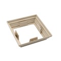 LMT 4" Sq. One-Piece Nantucket Vinyl Post Skirt for Vinyl Fence Posts (Almond) - 1232-ALMOND (PostSkirt)