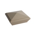 LMT 1233NA 4" x 4" Nantucket Vinyl Post Cap - Almond