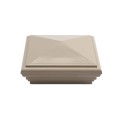 LMT 1233KK 4" x 4" Nantucket Vinyl Post Cap - Khaki