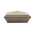 LMT 1233KK 4" x 4" Nantucket Vinyl Post Cap - Khaki
