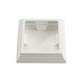 LMT 1233W 4" x 4" Nantucket Vinyl Post Cap - White 