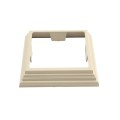 LMT 5" Sq. One-Piece Nantucket Vinyl Post Skirt for Vinyl Fence Posts (Khaki) - 1235-KHAKI