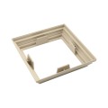 LMT 5" Sq. One-Piece Nantucket Vinyl Post Skirt for Vinyl Fence Posts (Khaki) - 1235-KHAKI