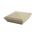 LMT 1236NA 5" x 5" Nantucket Vinyl Post Cap - Almond