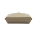 LMT 1236NA 5" x 5" Nantucket Vinyl Post Cap - Almond