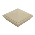 LMT 1236NA 5" x 5" Nantucket Vinyl Post Cap - Almond