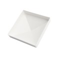 LMT 1247W 6" x 6" Horse Fence Vinyl Post Cap (Long Lip) - White (PostCaps)