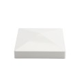 LMT 1247W 6" x 6" Horse Fence Vinyl Post Cap (Long Lip) - White (PostCaps)