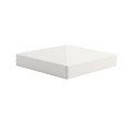 LMT 1247W 6" x 6" Horse Fence Vinyl Post Cap (Long Lip) - White (PostCaps)